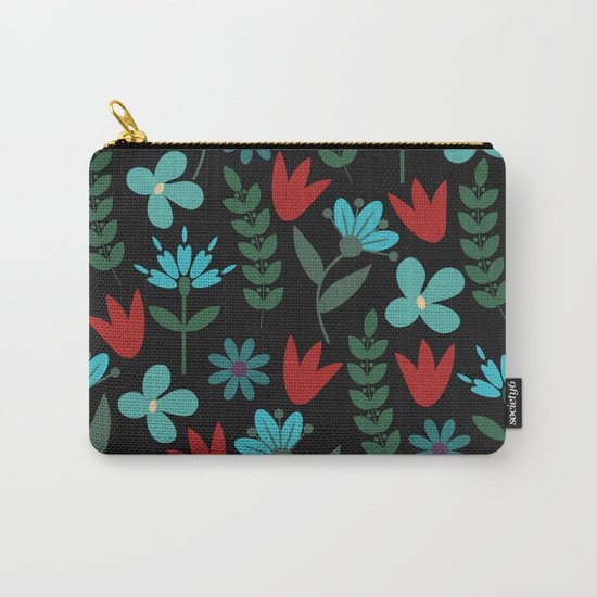Flower Pattern XV Carry-All Pouch