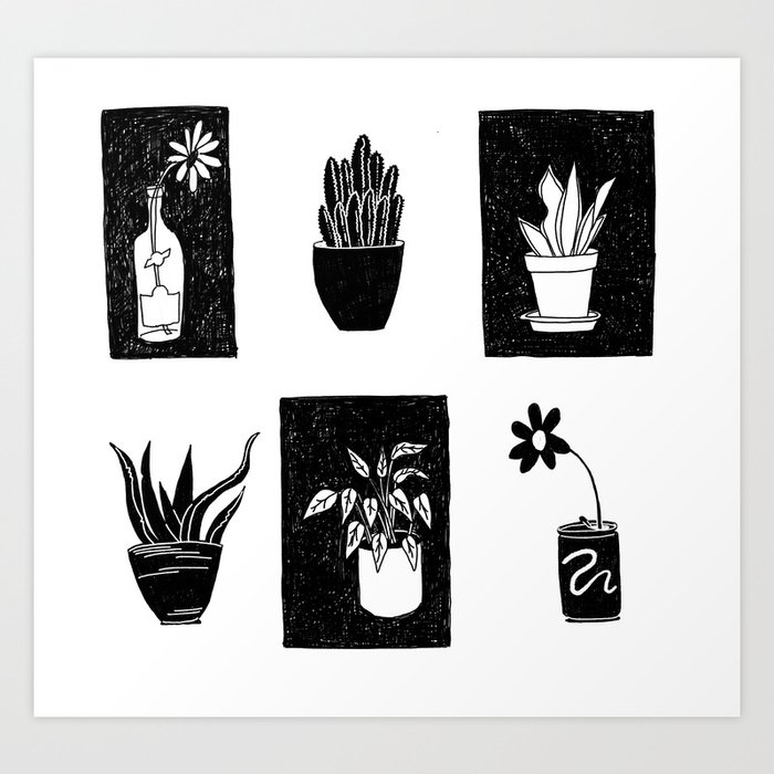 House Plants Art Print