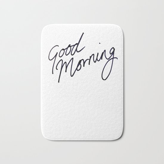 Good Morning! Bath Mat
