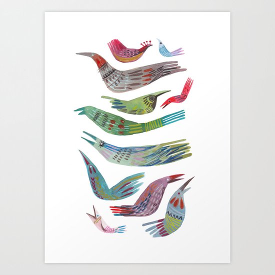oiseaux Art Print