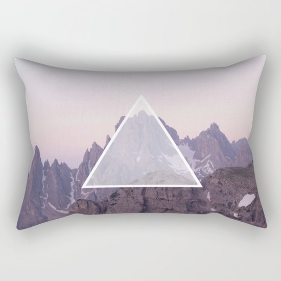 Mountain Triangle Rectangular Pillow
