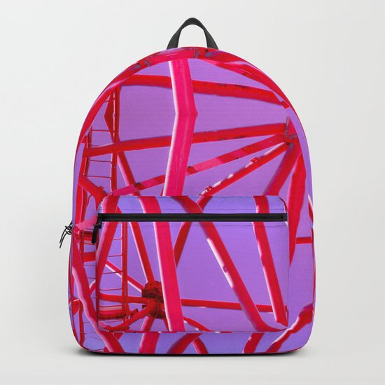 Red Iron Tubes Backpack