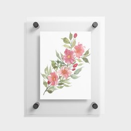 Red flowers  Floating Acrylic Print
