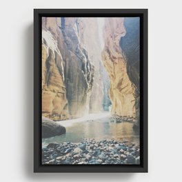 Zion National Park "The Narrows" Framed Canvas