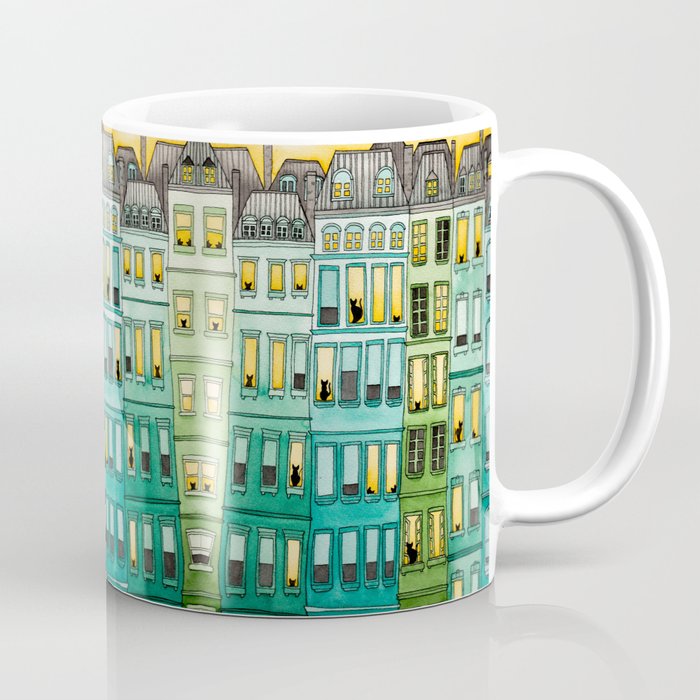 The Green Townhouses Coffee Mug