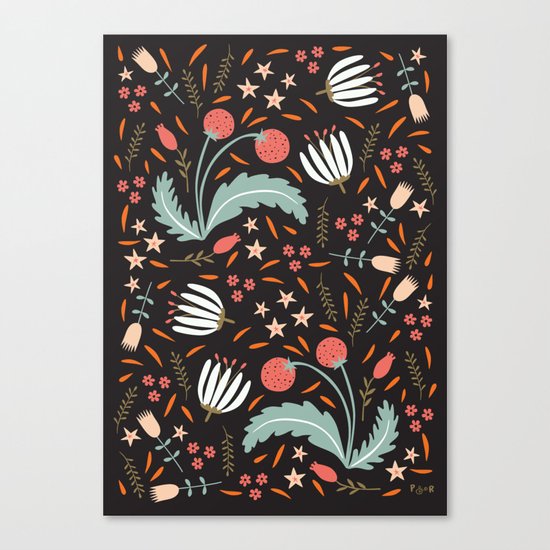 Floral Fusion Canvas Print