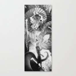 "Alice and the Jabberwocky" or "The Insanity Dragon" Canvas Print