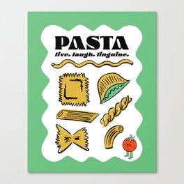 Pasta Print Canvas Print