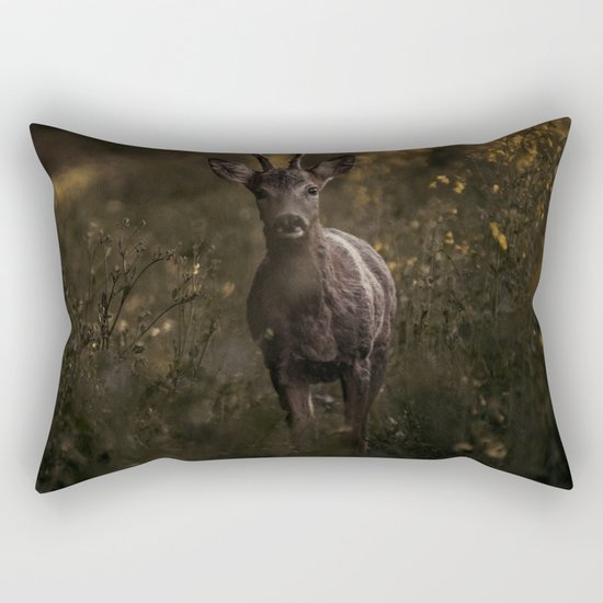 Deer in the wilderness Rectangular Pillow