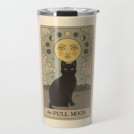 The Full Moon Cat Travel Mug