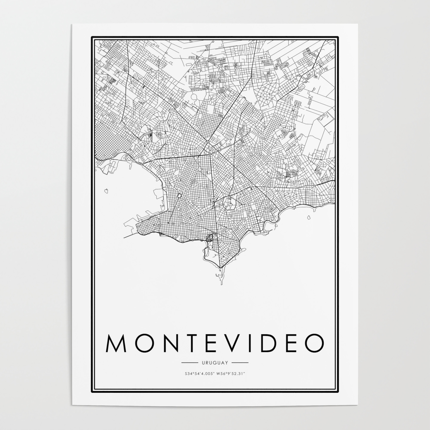 City Maps Montevideo Uruguay 