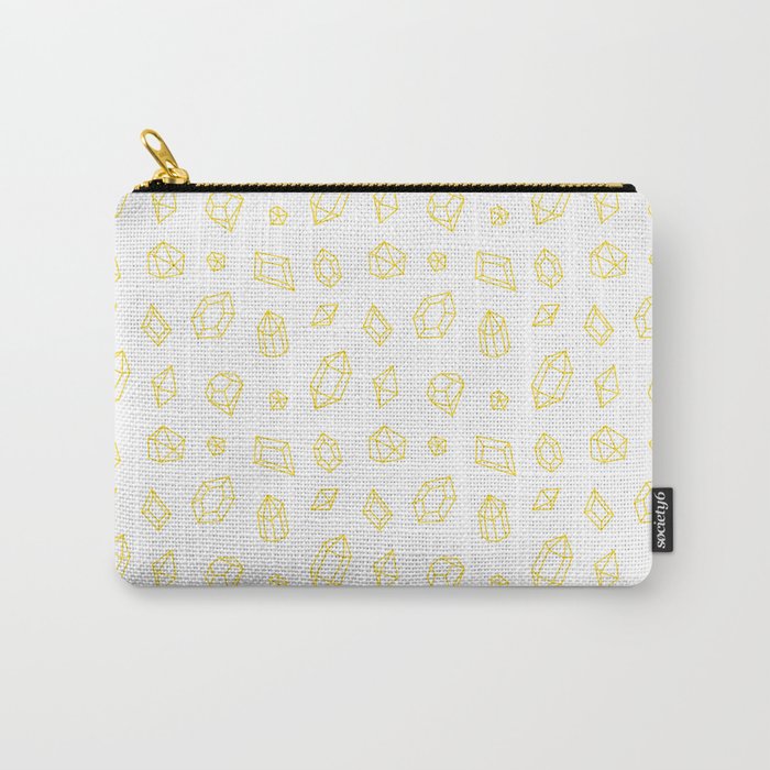 Yellow Gems Pattern Carry-All Pouch