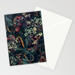 Skulls and Snakes Stationery Card