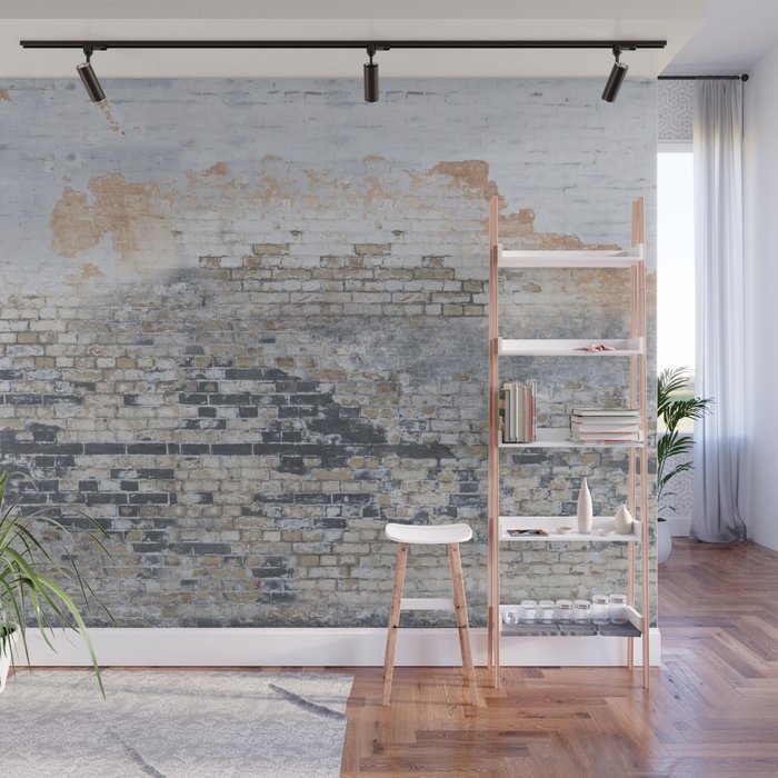 Old Bricks Wall Mural By Wabi Sabi Society6 - Old Brick Wall Interior Old Bricks Wall Mural By Wabi Sabi Society6 - Old Brick Wall Interior