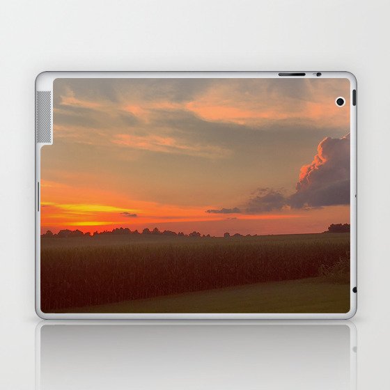 Sunset On the Farm Laptop & iPad Skin