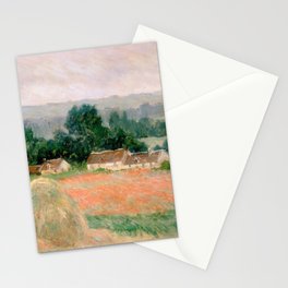Haystack at Giverny by Claude Monet Stationery Card