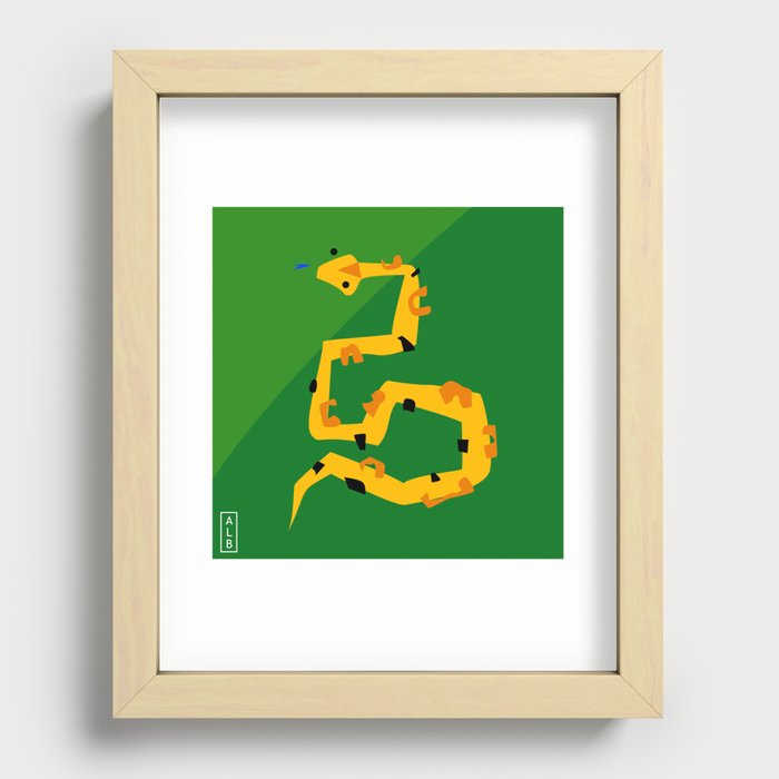 Disconstructed Jungle - Boa Recessed Framed Print