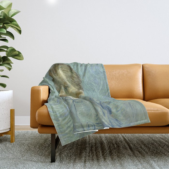 Vincent van Gogh - Self Portrait Throw Blanket