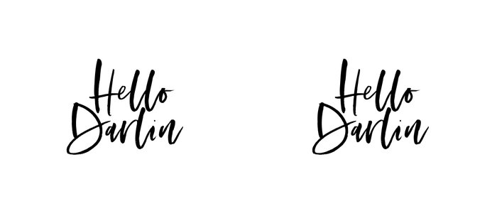 Hello Darlin Wood Sign Handpainted Home Decor Handpainted