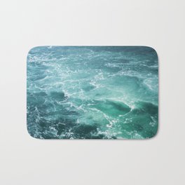 Sea Waves | Seascape Photography | Water | Ocean | Beach | Aerial Photography Bath Mat