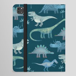 Dinosaurs Dark iPad Folio Case