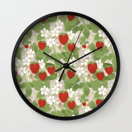 Strawberry. Wall Clock