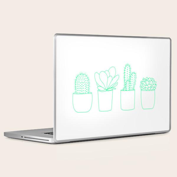 Succulents Minty Palette Laptop Ipad Skin By Nicolefeeney