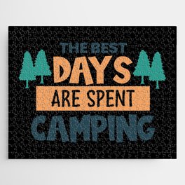 Best Days Are Spent Camping Jigsaw Puzzle