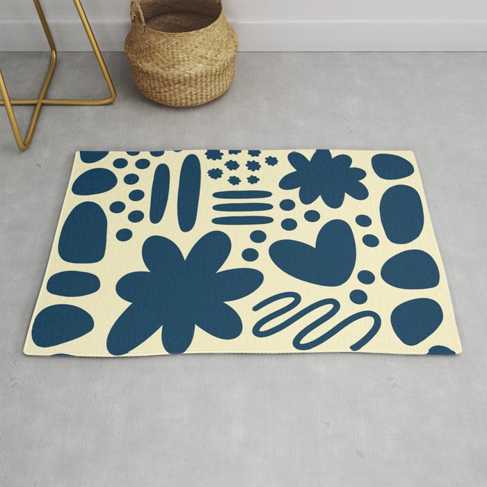 Abstract natural shapes collection 3 Rug