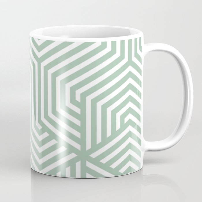 Cambridge blue - grey - Minimal Vector Seamless Pattern Coffee Mug