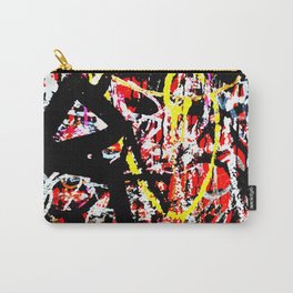 Wall of Graffiti Carry-All Pouch | Bathroom, Awesome, Pattern, Cover, Pollock, Cool, Book, Scribble, Black, Photo 