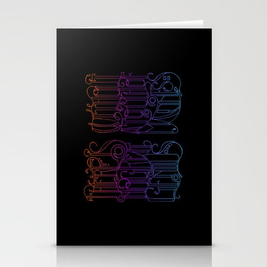 There is no Great Genius Without a Touch of Madness Stationery Cards