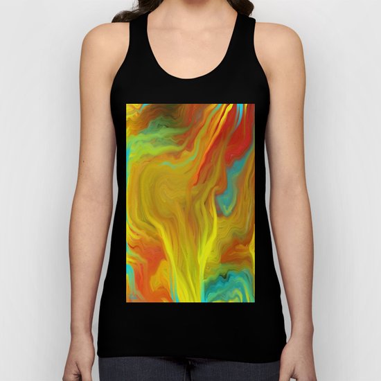 AGATE ABSTRACT OIL PAINTING Unisex Tank Top