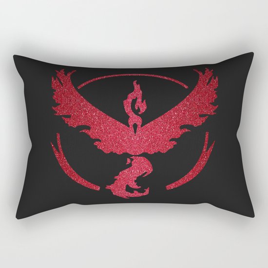 Team Valor Sparkly red sparkles Rectangular Pillow