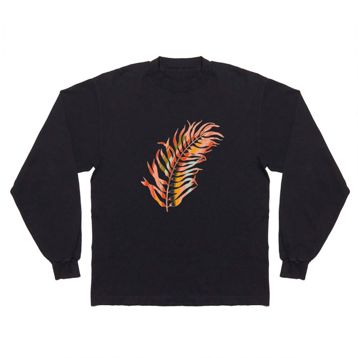 colorful palm leaves Long Sleeve T Shirt