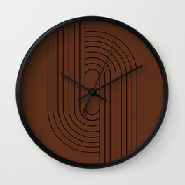 Oval Lines Abstract XXVI Wall Clock