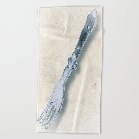 from my silverware box Beach Towel