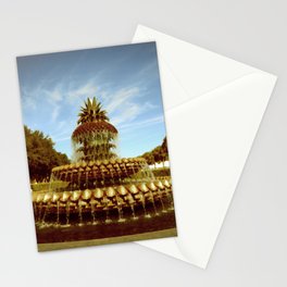 Pineapple Fountain, Waterfront Park Stationery Cards