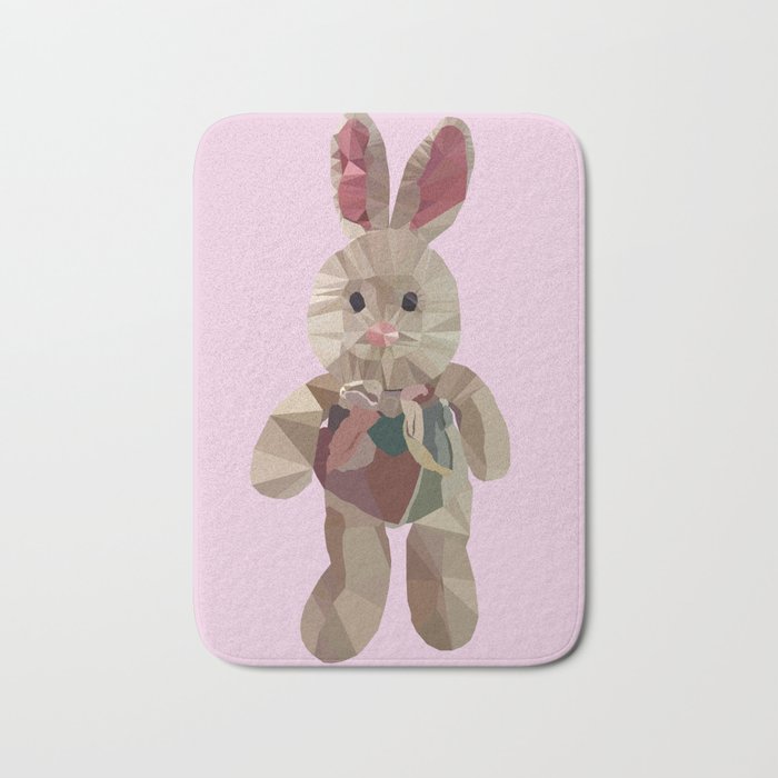 Wether Limited Plush Toy Low Poly Portrait Bath Mat