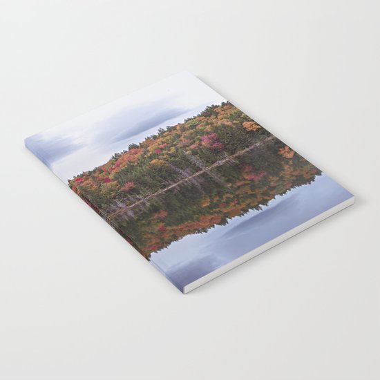 Autumn reflection Panorama Notebook