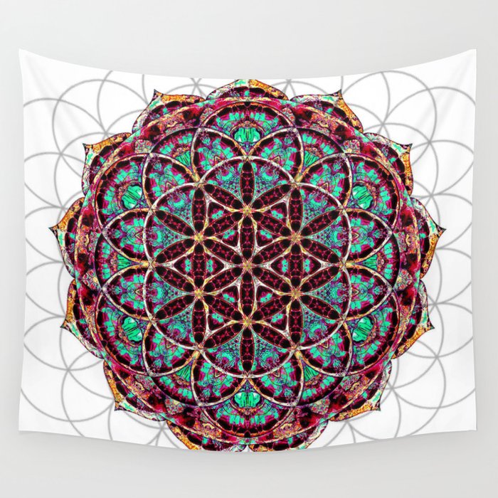 Flower of cheap life tapestry