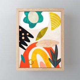 bauhaus goes Matisse in summer II Framed Mini Art Print