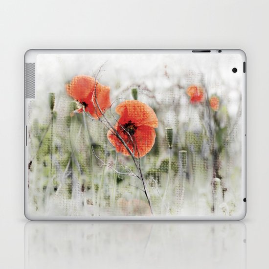 Poppies(mist). Laptop & iPad Skin