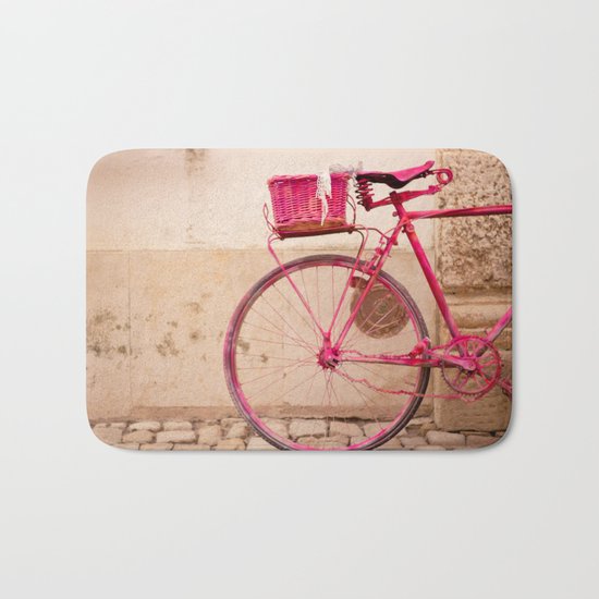 Lady in Pink Bath Mat