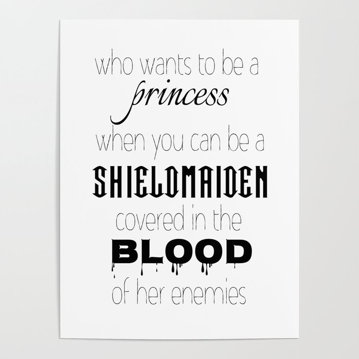 Princess vs Sheildmaiden Poster