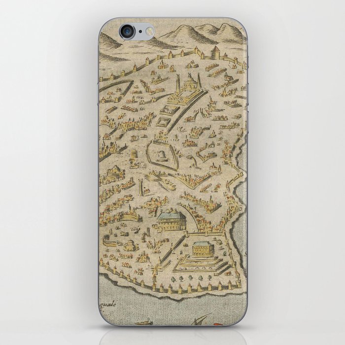 Vintage Pictorial Map of Constantinople (1620) iPhone Skin