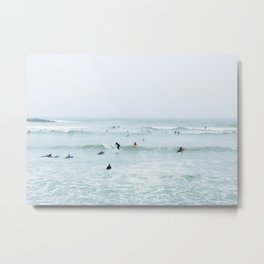 Tiny Surfers Lima, Peru 2 Metal Print