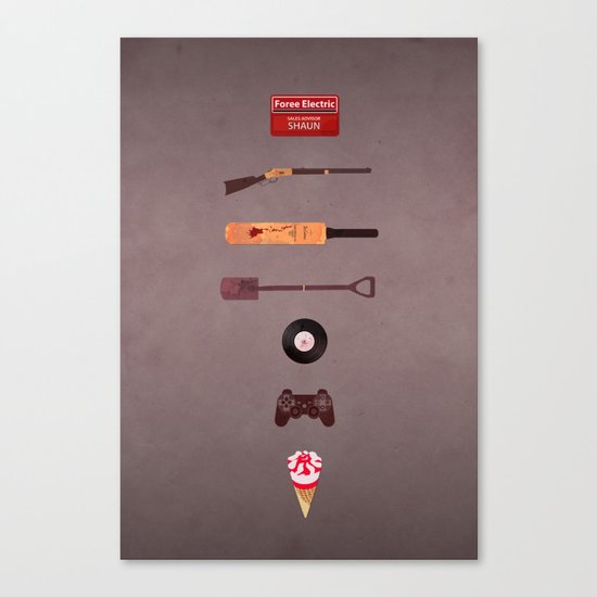 Shaun of the Dead Canvas Print