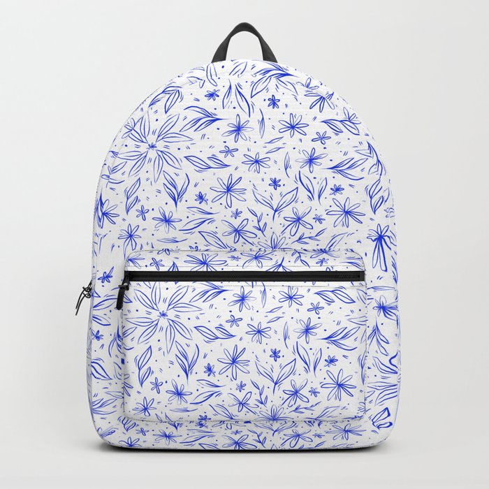 Blue Flower Garden  Backpack