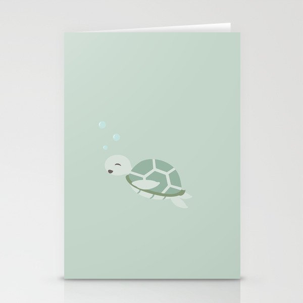 Happy Turtle Stationery Cards